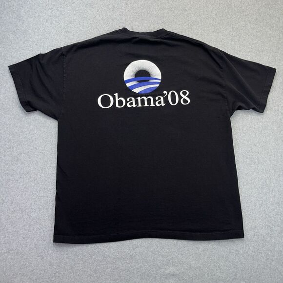 2008 Barrack Obama Presidential Campaign T-Shirt Mens 2XL Alstyle Tag Rare Y2K - Picture 5 of 7